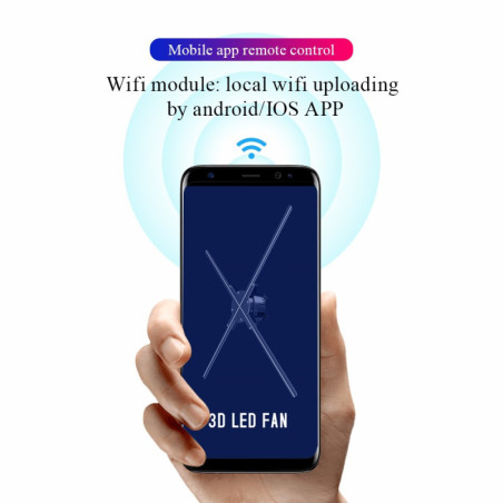 Z7 50cm latest wifi LED hologram display fan Network advertising machine
